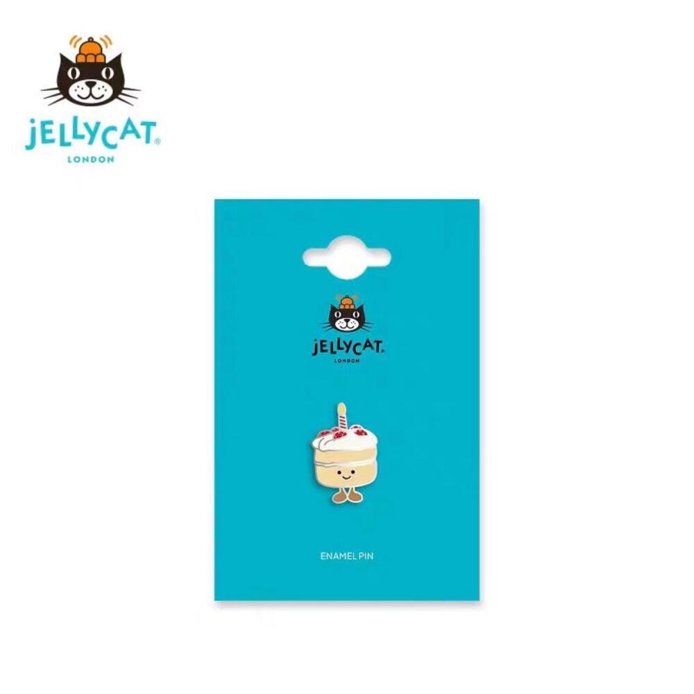 NWT jellycat official amuseable birthday cake badge pin Limited EDITION VHTF